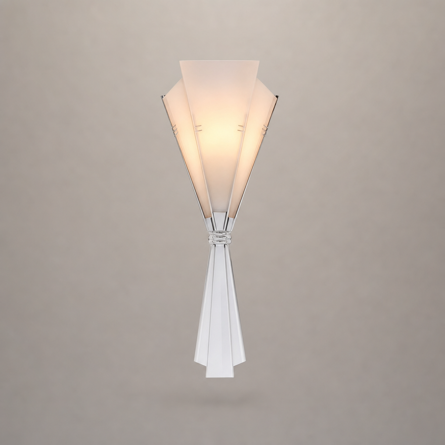 Ashanti Éventail Métal Brossé Art Déco