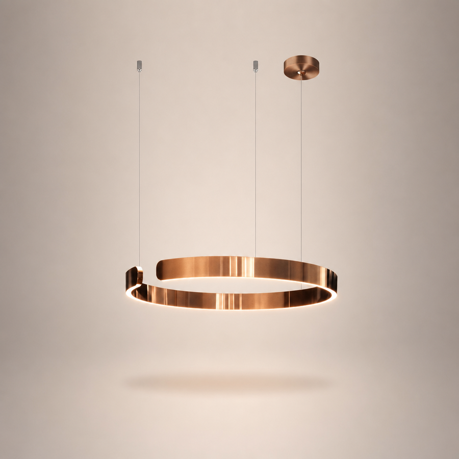 Jamila Anneau Cuivre Brillant Minimaliste