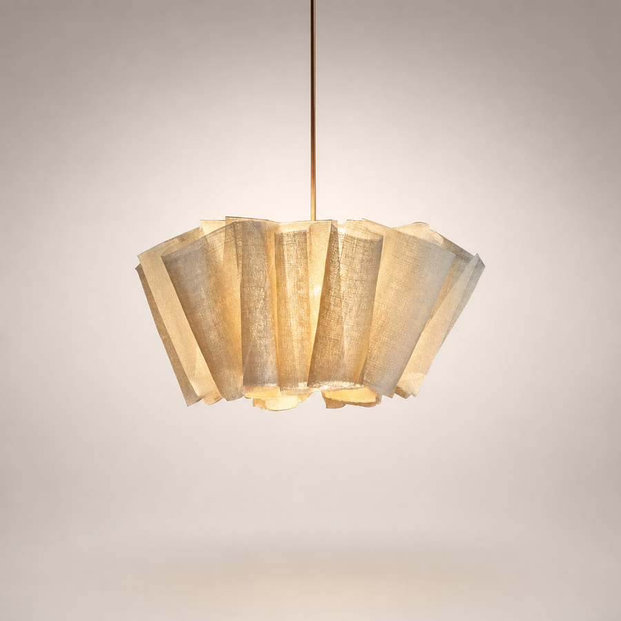 Lumis230 Pétales Tissu Lin Beige Wabi-Sabi