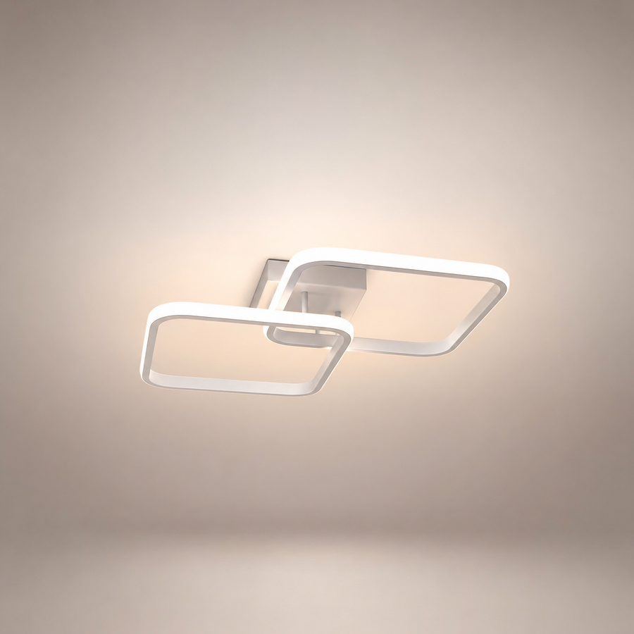 Cëlys Anneaux Aluminium Blanc Minimaliste