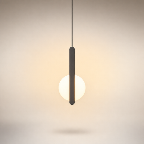 Suspension Anneaux Laiton Doré Minimaliste Design - Cuisine Salon Salle à Manger — Calcédoine
