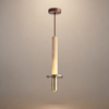 Suspension Cylindre Acier Noir Mat Minimaliste Design - Chambre Salon Cuisine — Vivace