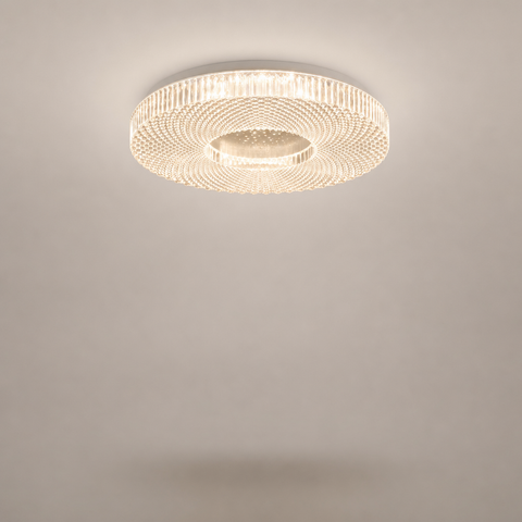 Plafonnier Anneau Cristal Transparent Minimaliste Design Moderne - Salon Salle à Manger Chambre — Palermo
