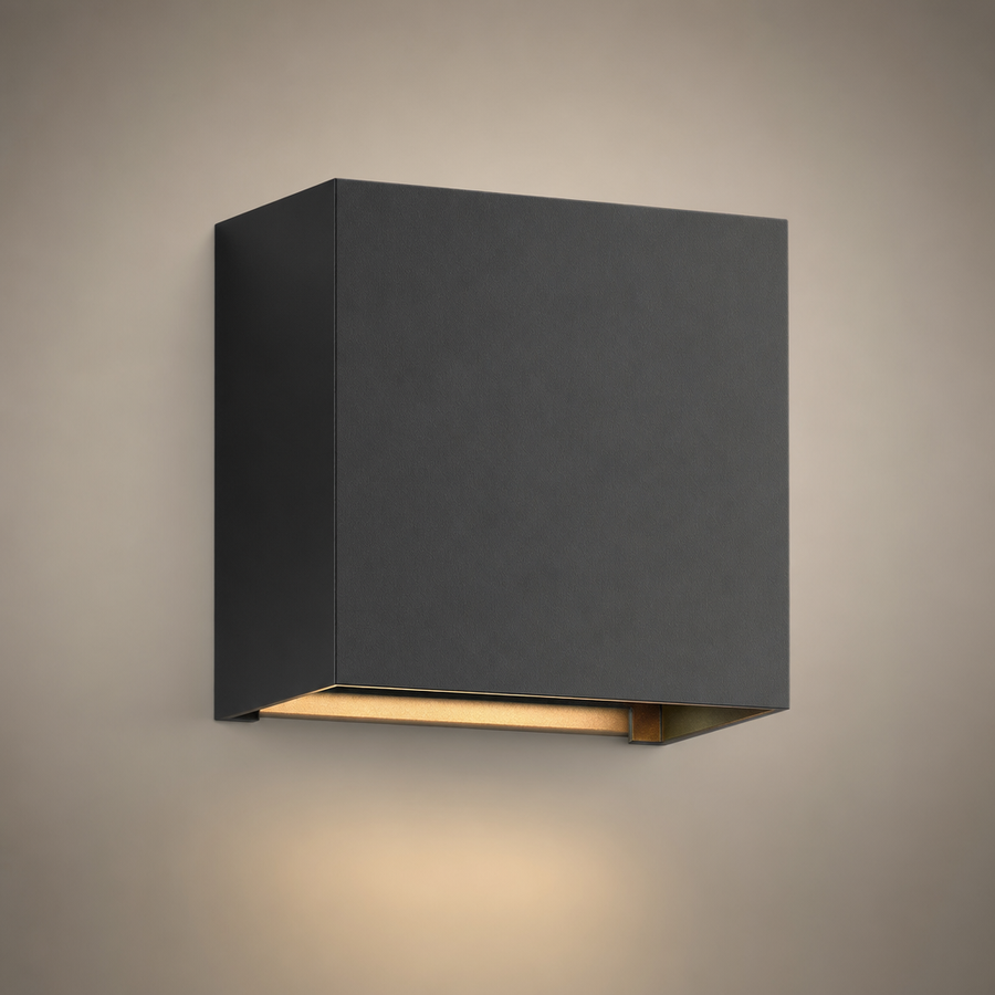 Armand Cube Aluminium Noir Minimaliste