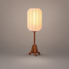 Lampadaire Lampe de Table Cylindre Tissu Beige Minimaliste Design - Salon Bureau Chambre — Stria et