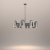Lustre Suspension Cylindres Métal Gris Art Déco - Salon Salle à Manger — Torre