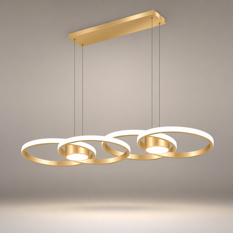 Suspension Hélice Bois Foncé et Sphère Opaline Boule - Chambre Salon Cuisine — Cosmo