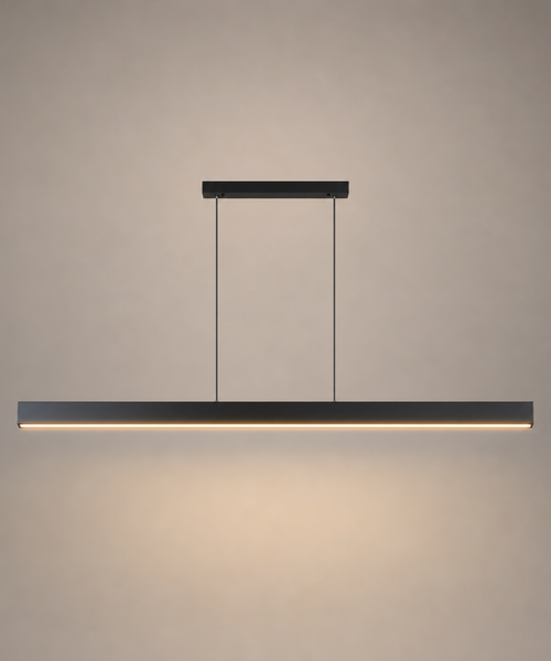 Ambroise Rectangulaire Métal Noir Minimaliste
