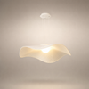 Suspension Vague Tissu Blanc Minimaliste Design - Chambre Salon Cuisine — Houle