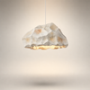 Suspension Cylindre Tissu Beige Minimaliste Design - Chambre Salon Cuisine — Splendor