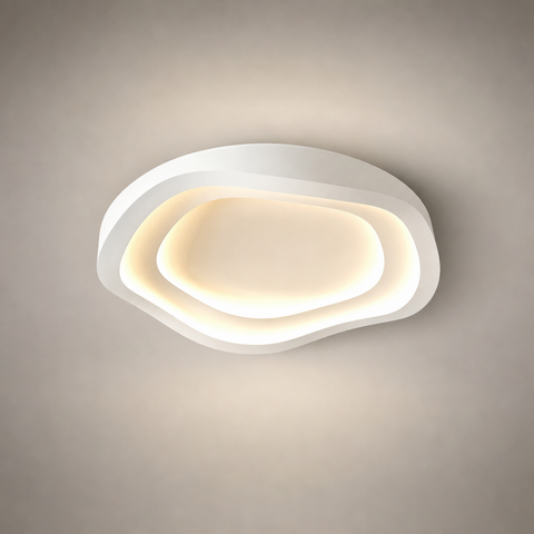 Plafonnier Cylindre Céramique Blanche Minimaliste Design Moderne - Salle de Bain Salon Chambre — Saki