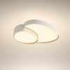 Plafonnier Anneaux Métal Noir et Doré Minimaliste Design Moderne - Salle de Bain Salon Chambre — Circo