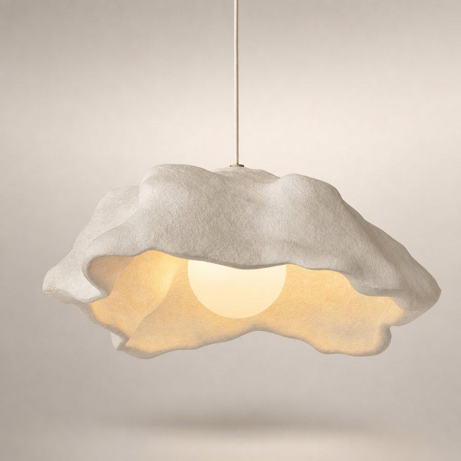 Laurent Nuage Résine Blanche Minimaliste