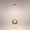 Suspension Globe Verre Fumé et Transparent Éclatant Boule - Cuisine Salon Salle à Manger — Cristina