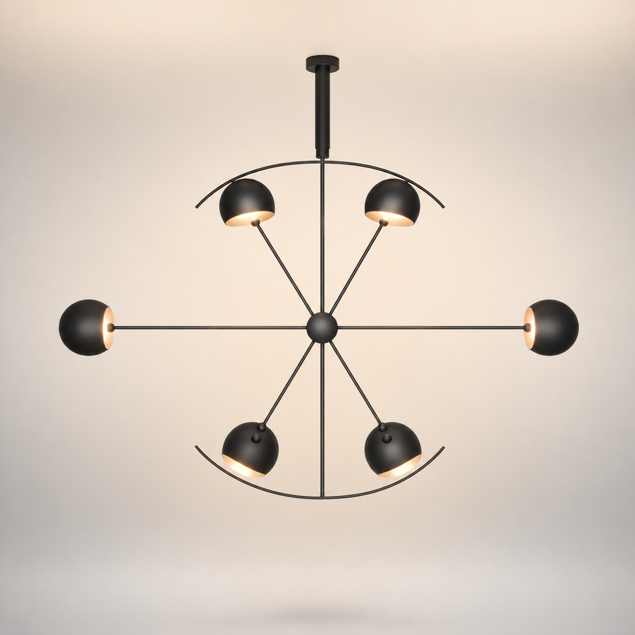 Flor Bras Articulés Métal Noir Minimaliste