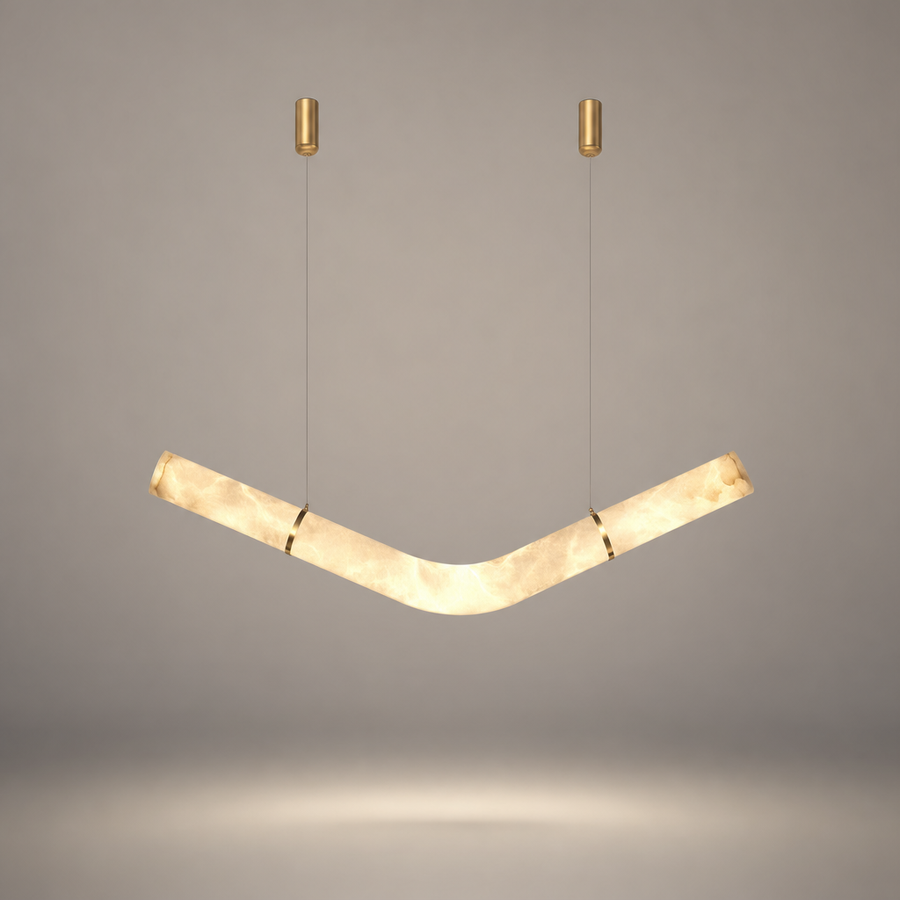 Xëlys Courbe Marbre Blanc Minimaliste