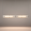Suspension Cylindre Verre Texturé Transparent Minimaliste Design - Chambre Salon Cuisine — Fuste