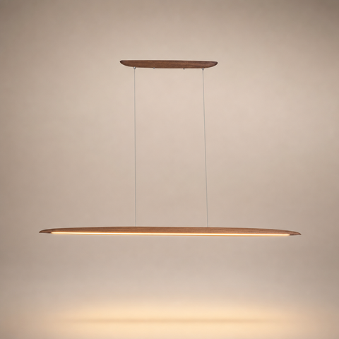 Suspension Aile Bois Naturel Minimaliste Design - Cuisine Chambre Salon — Aura