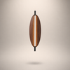 Applique Murale Ovale Bois Naturel Minimaliste Design Moderne - Chambre Salle de Bain Salon — Ovalo