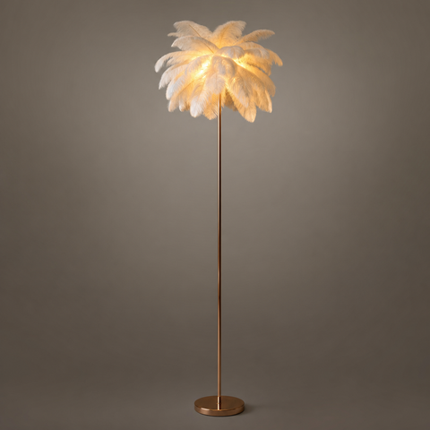 Lumis233 Plumes Rose Poudré Style Nordique