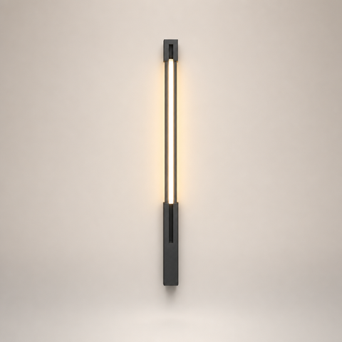 Encarna Cylindre Aluminium Noir Mat Minimaliste B