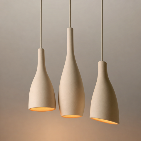 Lourdes Cylindre Céramique Beige Minimaliste C
