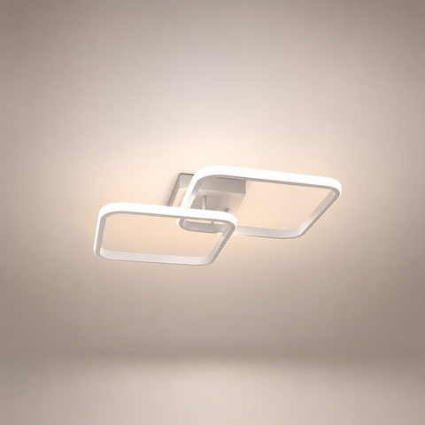 Cëlys Anneaux Aluminium Blanc Minimaliste