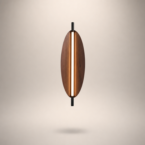Eunice Ovale Bois Naturel Minimaliste