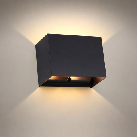 Carmen Rectangle Métal Noir Mat Minimaliste