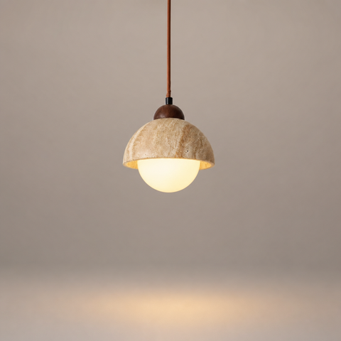 Hypatia Cylindre Béton et Métal Marron Minimaliste