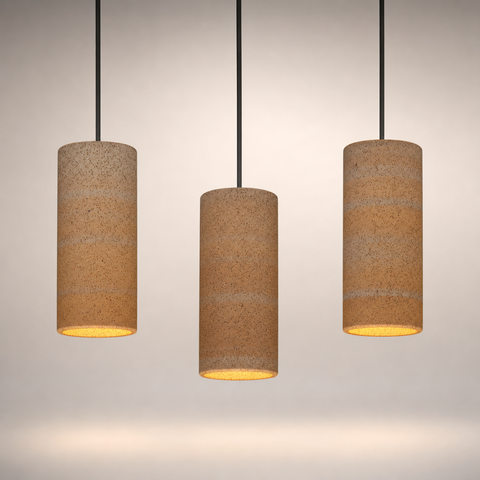 Lola Cylindre Céramique Beige Minimaliste B