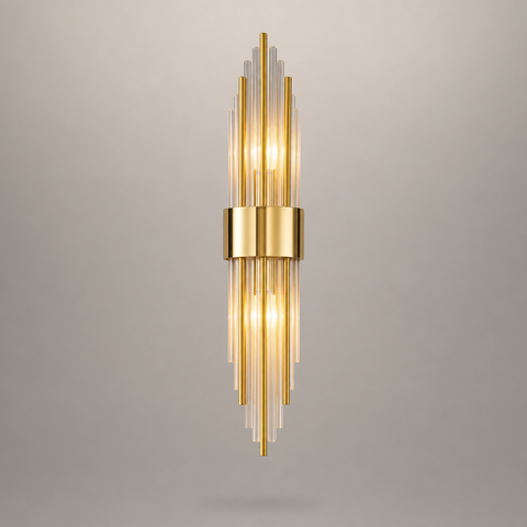 Monaco Cylindre Métal Doré et Argenté Art Déco
