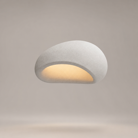 Raquel Coquillage Plâtre Blanc Minimaliste