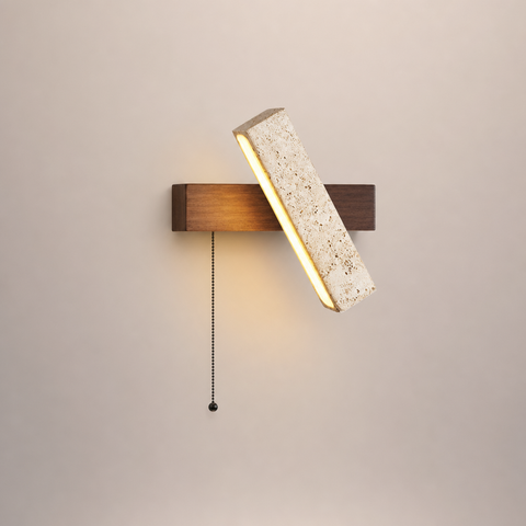 Maja Bloc Béton et Bois Chêne Minimaliste