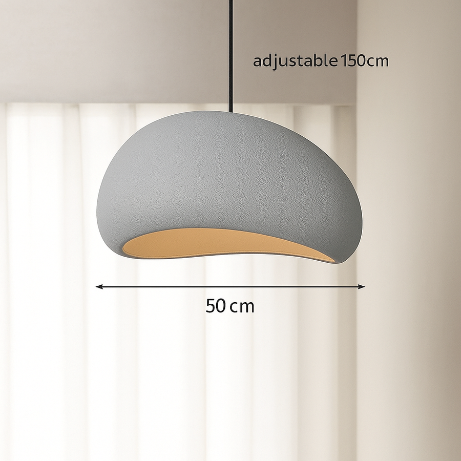 Suspension Cylindres Verre Fumé et Métal Noir - Chambre Salon Cuisine — Tubis