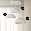 Suspension Cylindres Verre Fumé et Métal Noir - Chambre Salon Cuisine — Tubis