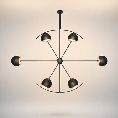Flor Bras Articulés Métal Noir Minimaliste