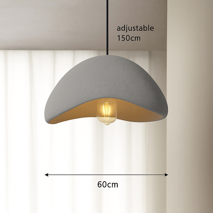 Suspension Cylindres Verre Fumé et Métal Noir - Chambre Salon Cuisine — Tubis