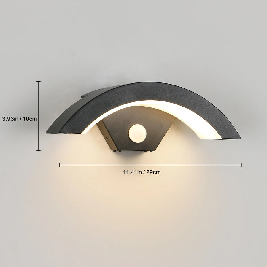 Niamh Arche Aluminium Noir Mat Minimaliste