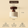 Torre Spot Cylindre Pierre & Bois — Bois Foncé