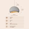 Suspension Nuage Fibre Blanche Minimaliste Design - Chambre Salon Cuisine — Nimbus