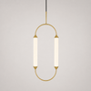 Suspension Anneau Laiton Doré Minimaliste Design - Cuisine Salon Salle à Manger — Soleo