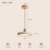 Suspension Cylindre Pierre Empilée Multicolore Nordique Design - Chambre Salon Cuisine — Incandeo