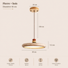 Suspension Cylindre Pierre Empilée Multicolore Nordique Design - Chambre Salon Cuisine — Incandeo