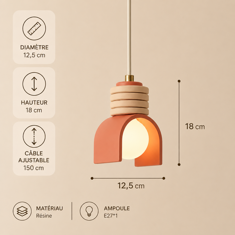 Suspension Lanterne Acier Mat Industrielle - Cuisine Salon Bureau — Fanal