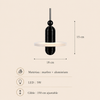 Suspension Cylindre Laiton et Marbre Blanc Art Déco - Chambre Salon Cuisine — Arabella