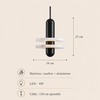 Suspension Cylindre Laiton et Marbre Blanc Art Déco - Chambre Salon Cuisine — Arabella