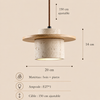 Suspension Cylindre Béton et Métal Marron Minimaliste Design - Chambre Salon Cuisine — Hypatia