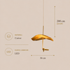 Suspension Anneau Verre Opalin et Ambre Doux - Chambre Salon Cuisine — Regulus
