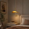 Suspension Anneau Verre Opalin et Ambre Doux - Chambre Salon Cuisine — Regulus